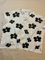 (4XL)Flower Printed Shirt