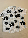 (2XL)Flower Printed Shirt
