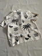 Tropical Printed Linen Shirt