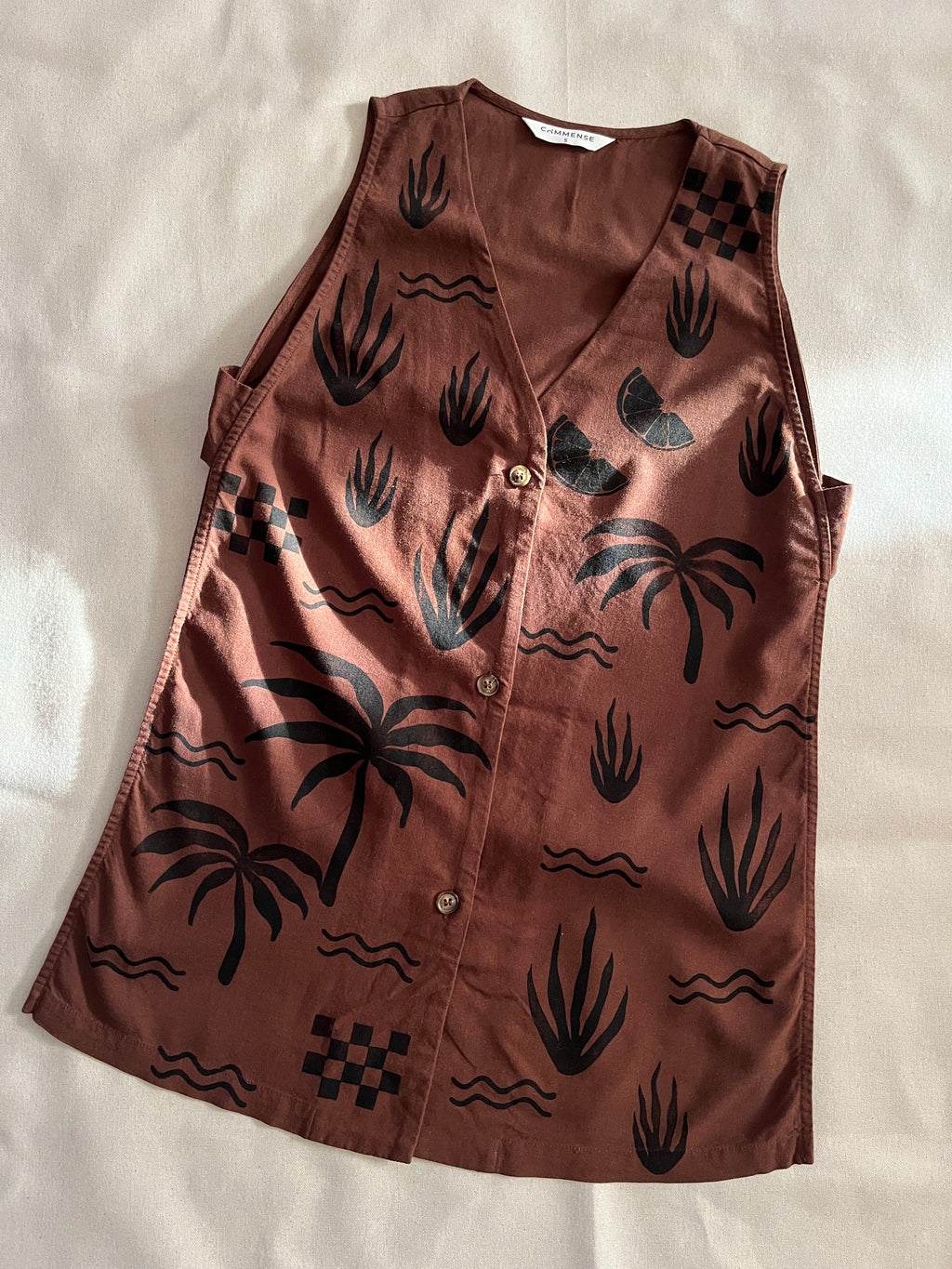 Tropical Printed Vest