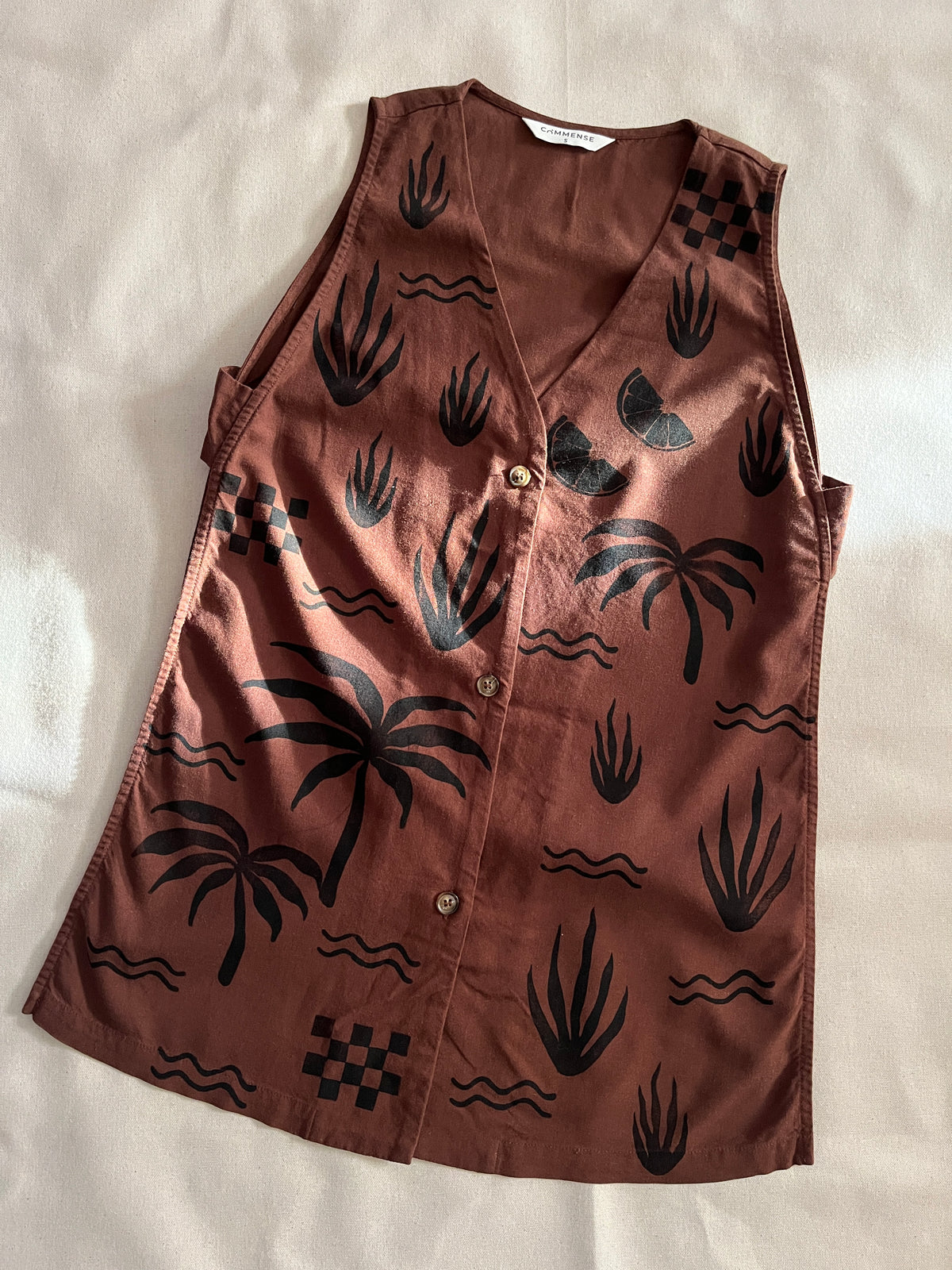 Tropical Printed Vest