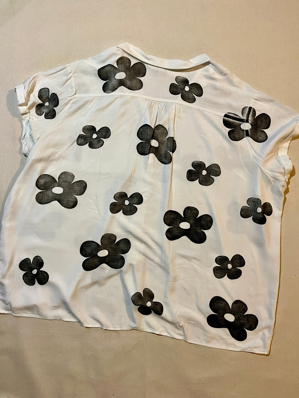 (4XL)Flower Printed Shirt